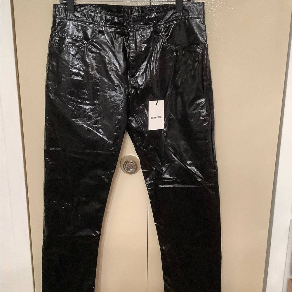 No. 21 Faux Leather Shiny Pants Sz. 29 Runs Smaller Like 28